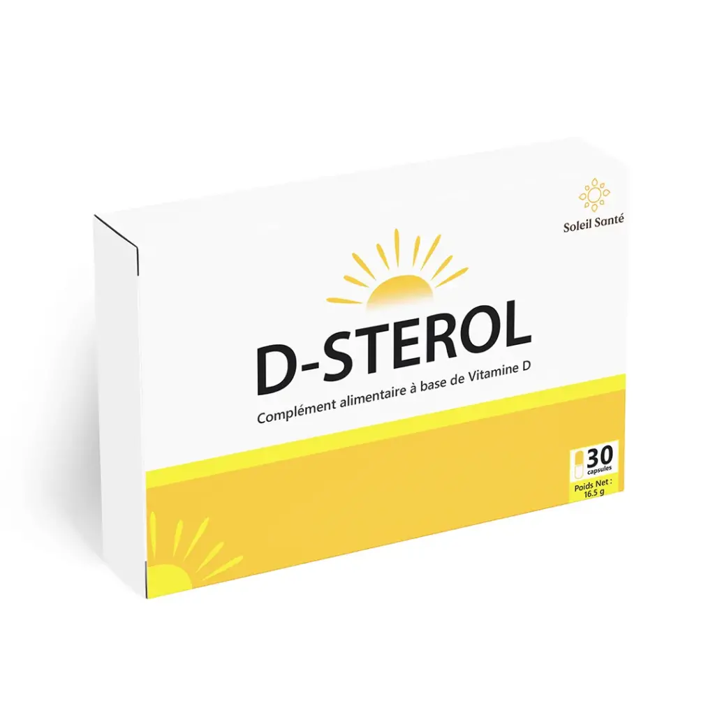 D-STEROL : Complément pour l'absorption du calcium et la minéralisation osseuse et dentaire - Soleil Santé.
